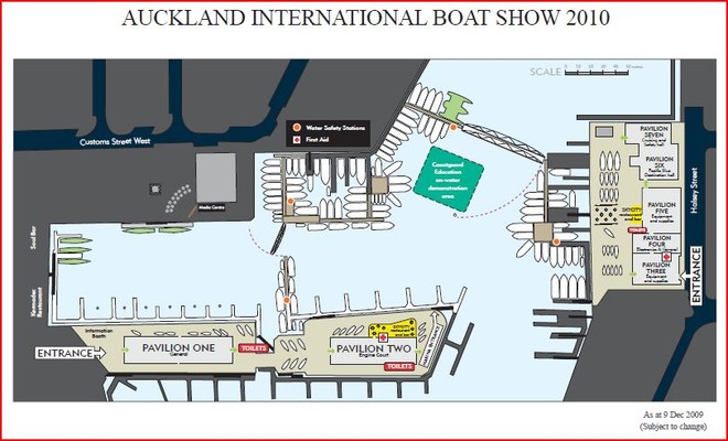 Although the Auckland International Boat Show Show is close to being fully booked, there are a few sites available. The empty piers alongside Pavilions One and Two will be filled with an impressive fleet of super-yachts for the duration of the show.  &copy; SW